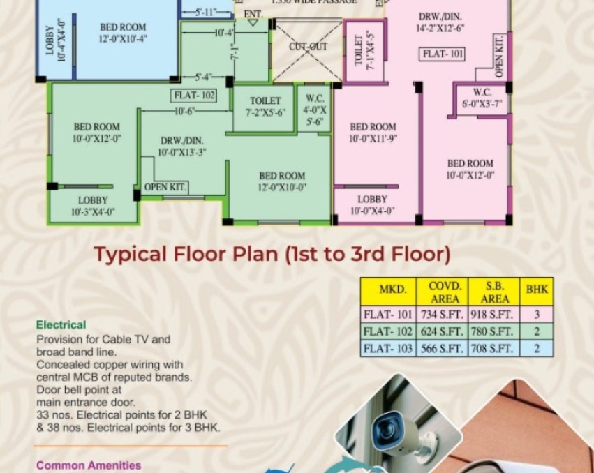 2, 3 BHK Apartment in Balajee Plaza | Chandannagar, Hooghly